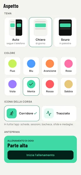 Scelta del tema e del colore