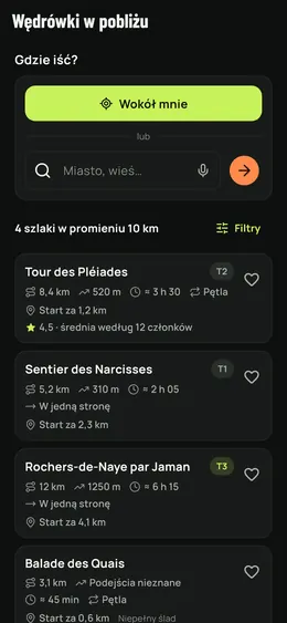 Szlaki w promieniu 10 km
