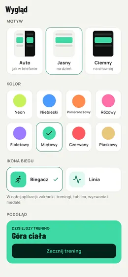 Wybór motywu i koloru
